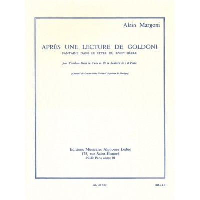 Après Une Lecture De Goldoni