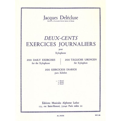 200 Exercices Journaliers pour xylophone