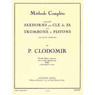 LEDUC Méthode Complète pour tous les Saxhorns en Clé de
