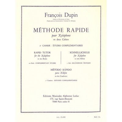 LEDUC Methode rapide pour Xylophone Vol.2