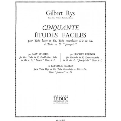 LEDUC Gilbert Rys: 50 Etudes faciles