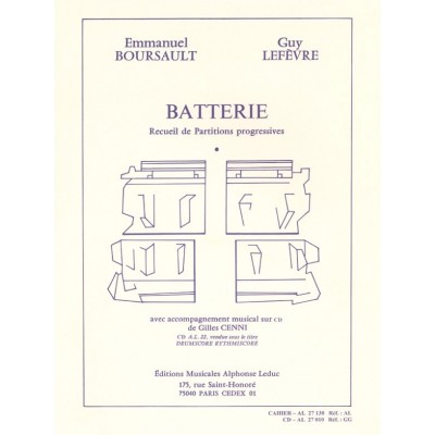 LEDUC Batterie - Recueil de Partitions Progressives