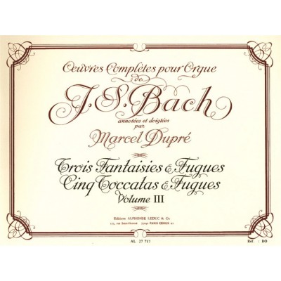 LEDUC Oeuvres Complètes Pour Orgue Volume 3