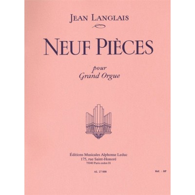 LEDUC 9 Pieces pour Grand Orgue