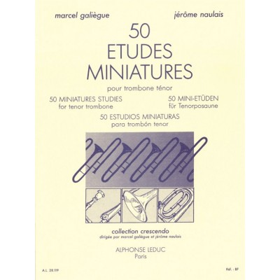 50 études miniature pour trombone ténor