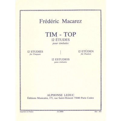 LEDUC Tim-Top -12 Etudes