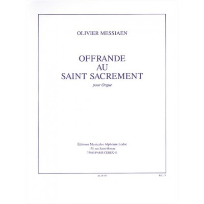 LEDUC Offrande Au Saint Sacrement