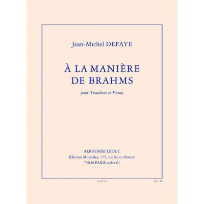 À la manière de brahms