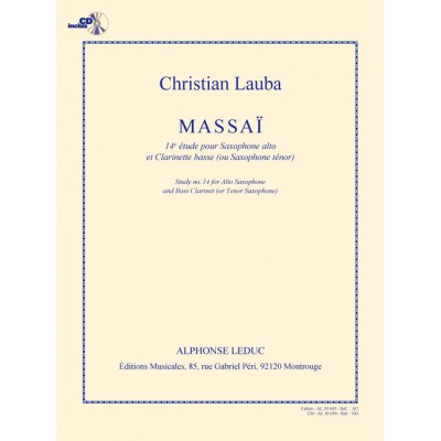Lauba Massai 14e Etude Duo avec Saxophone