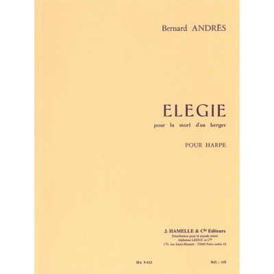 LEDUC Elégie Pour La Mort d
