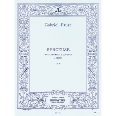 Berceuse Op.16 pour flûte ou hautbois et piano