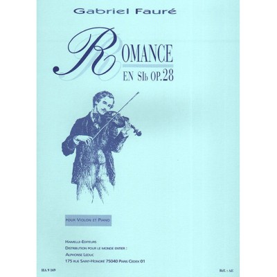 Romance For Violin And Piano In E Flat Op.28