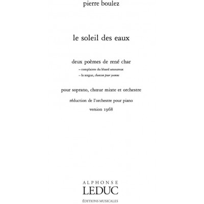 Le Soleil des eaux