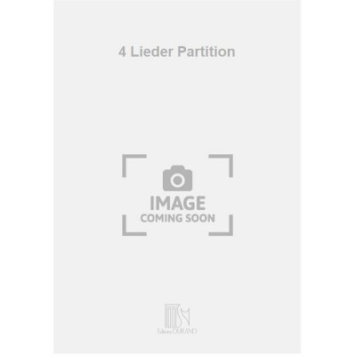 4 Lieder Partition