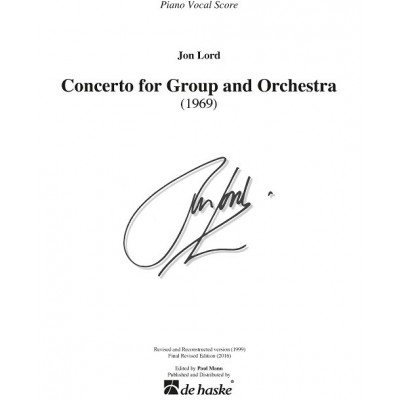 DEHASKE Concerto for Group and Orchestra