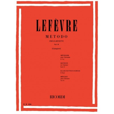 RICORDI Metodo Per Clarinetto - Vol. II