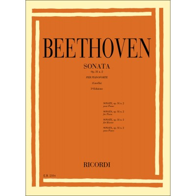 32 Sonate: N. 17 In Re Min. Op. 31 N. 2 'La