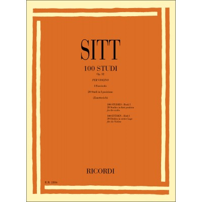 RICORDI 100 Studi Op. 32 per Violino - Volume 1