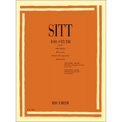 RICORDI 100 Studi Op. 32 per Violino - Volume 3