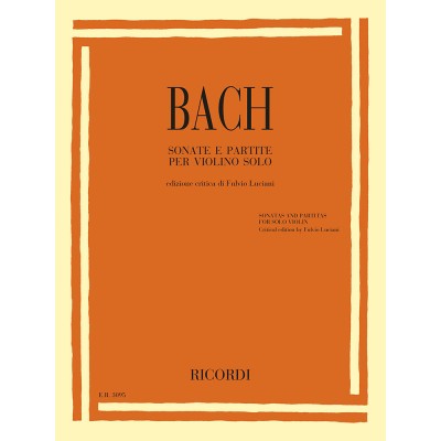 RICORDI Sonatas and Partitas for solo violin