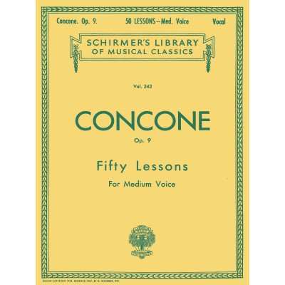 SCHIRMER 50 Lessons, Op. 9