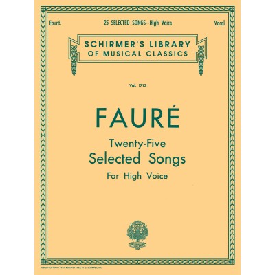SCHIRMER 25 Selected Songs