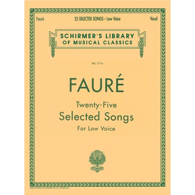 SCHIRMER 25 Selected Songs