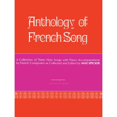 SCHIRMER Anthology of Modern French Song (39 Songs)