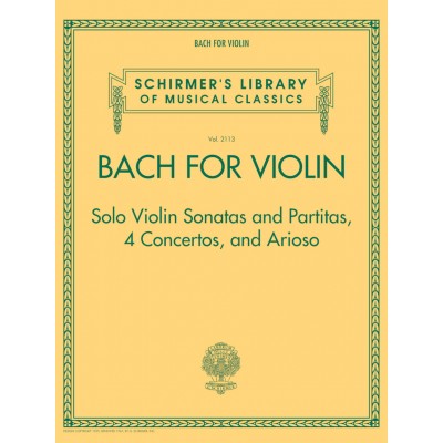 SCHIRMER Bach for Violin