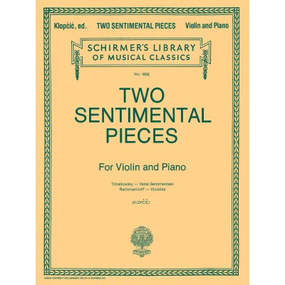 SCHIRMER 2 Sentimental Pieces