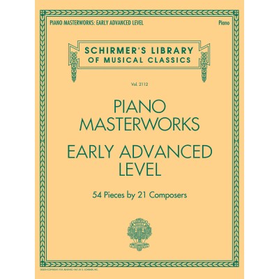 SCHIRMER Piano Masterworks - Early Advanced Level