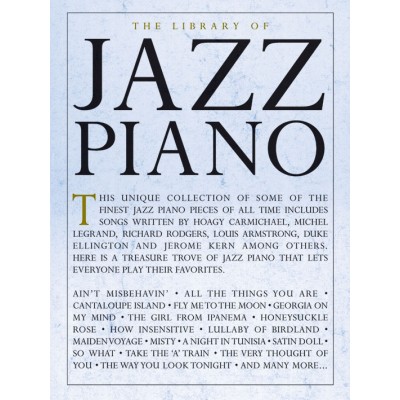 MUSIC SALES The Library Of Jazz Piano