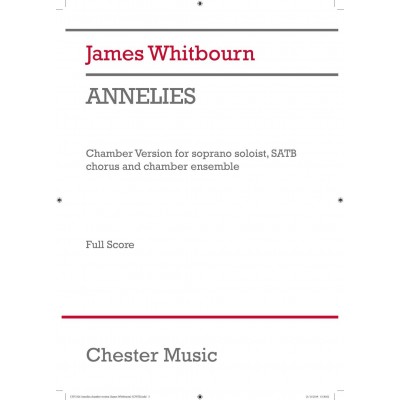 CHESTER MUSIC Annelies (Chamber Version)