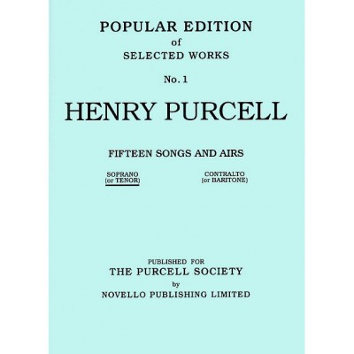 NOVELLO 15 Songs And Airs Set 1 (Soprano Or Tenor)