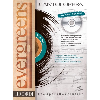 Cantolopera: Evergreens (Voce Acuta - High Voice)