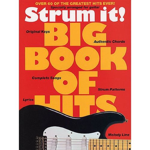 STRUM IT! BIG BOOK OF HITS - OVER 60 OF THE GREATEST HITS EVER! - MELODY LINE, LYRICS AND CHORDS