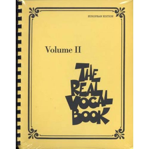 HAL LEONARD REAL VOCAL BOOK VOL.2 EUROPEAN EDITION