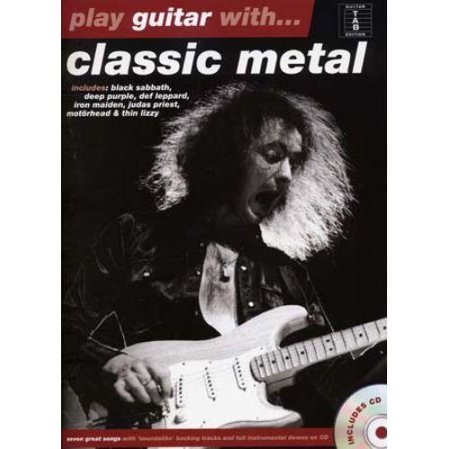 PLAY GUITAR WITH - CLASSIC METAL + CD - GUITAR TAB