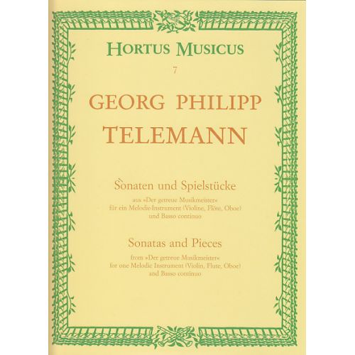 BARENREITER Telemann G.P. - Sonaten Und Spielstucke Aus "der Getreue Musikmeister"