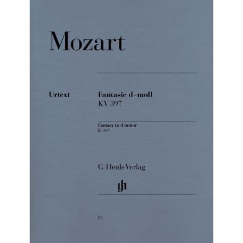 MOZART W.A. - FANTASY D MINOR KV 397 (385G)