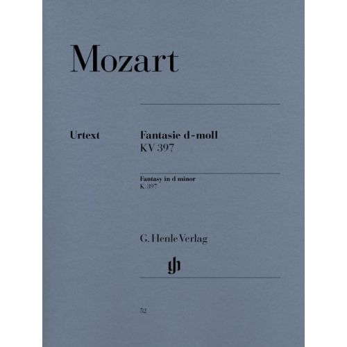 MOZART W.A. - FANTASY D MINOR KV 397 (385G)