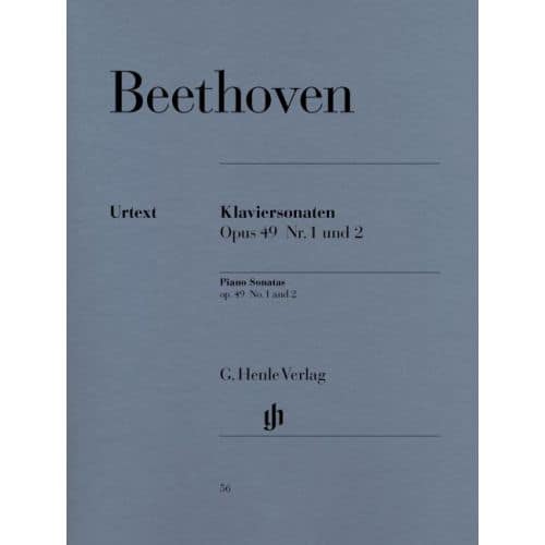 BEETHOVEN L.V. - 2 EASY PIANO SONATAS NO. 19 G MINOR OP. 49,1 AND NO. 20 G MAJOR OP. 49,2