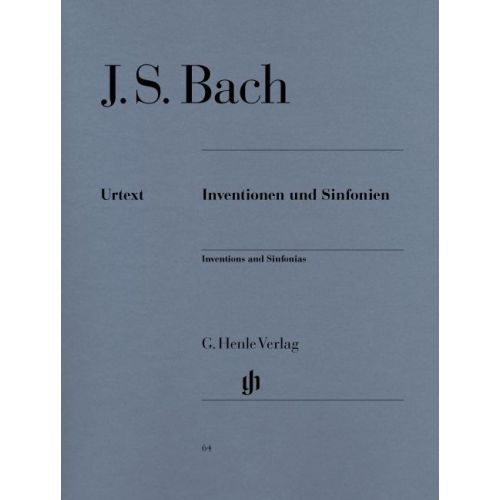 HENLE VERLAG BACH J.S. - INVENTIONS AND SINFONIAS BWV 772-801
