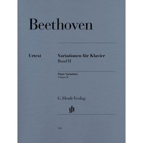 BEETHOVEN L.V. - VARIATIONS FOR PIANO, VOLUME II