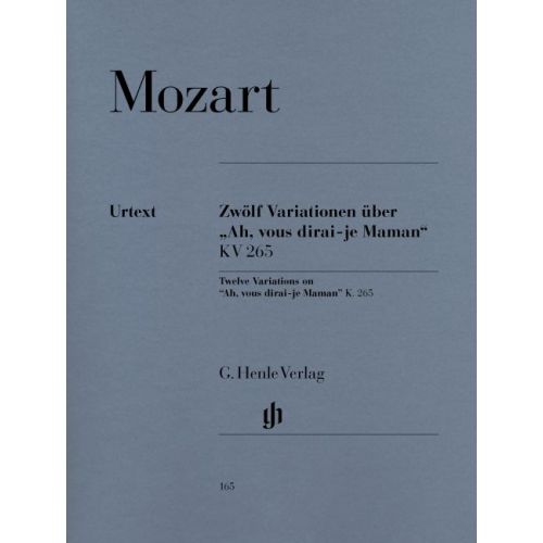 MOZART W.A. - 12 VARIATIONS ON 