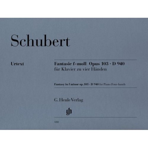 SCHUBERT F. - FANTASY F MINOR OP. 103 D 940
