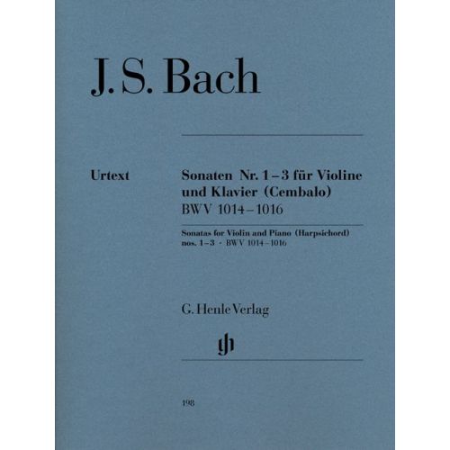 BACH J.S. - SONATAS FOR VIOLIN AND PIANO (HARPSICHORD) 1-3 BWV 1014-1016