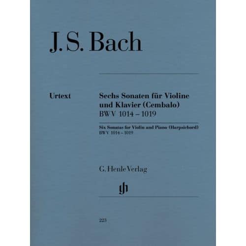 BACH J.S. - 6 SONATAS FOR VIOLIN AND PIANO (HARPSICHORD) BWV 1014 - 1019