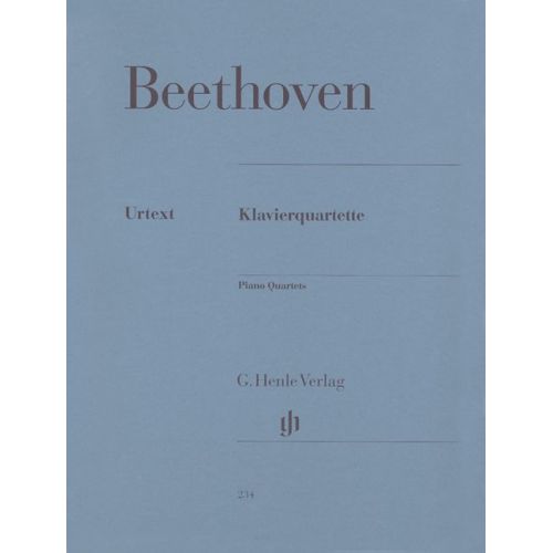 HENLE VERLAG BEETHOVEN L.V. - PIANO QUARTETS
