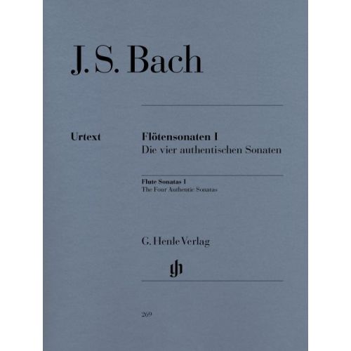 HENLE VERLAG J.S. - Flute Sonatas, Volume I (The Four Authentic Sonatas - With Violoncello P)